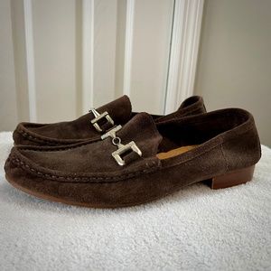 Men's  Vintage Leather Madden Brown Loafer Shoes - Size 11